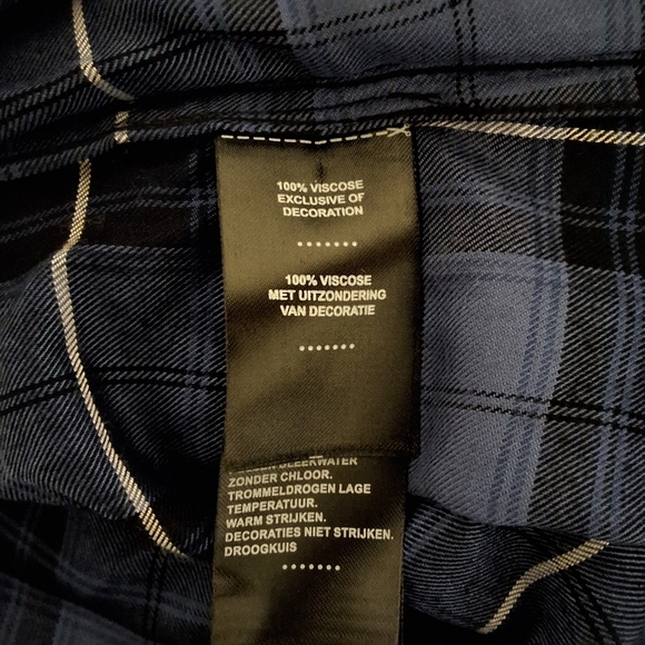 NWT HARLEY DAVIDSON LONG SLEEVE WOVEN PLAID SHIRT - Picture 7 of 11